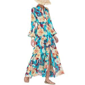 Emma Way Womens  Printed Maxi Dress